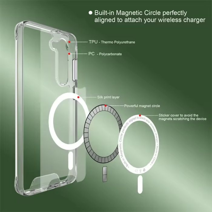 Чохол TPU Space Case with MagSafe для Samsung Galaxy S23 FE