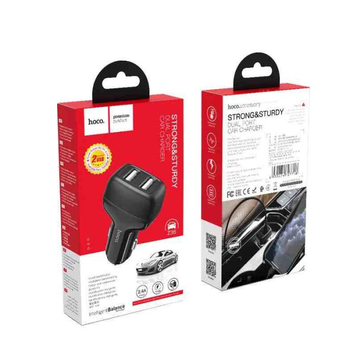 АЗП Hoco Z36 Leader 2.4A (2USB-A)