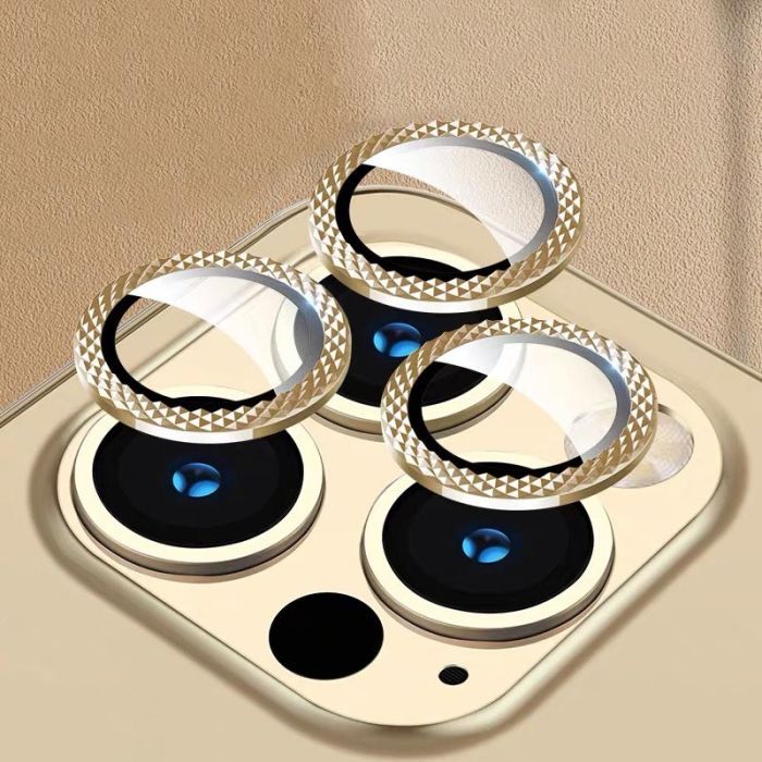Захисне скло Metal Shine на камеру (в упак.) для Apple iPhone 15 Pro (6.1") / 15 Pro Max (6.7")