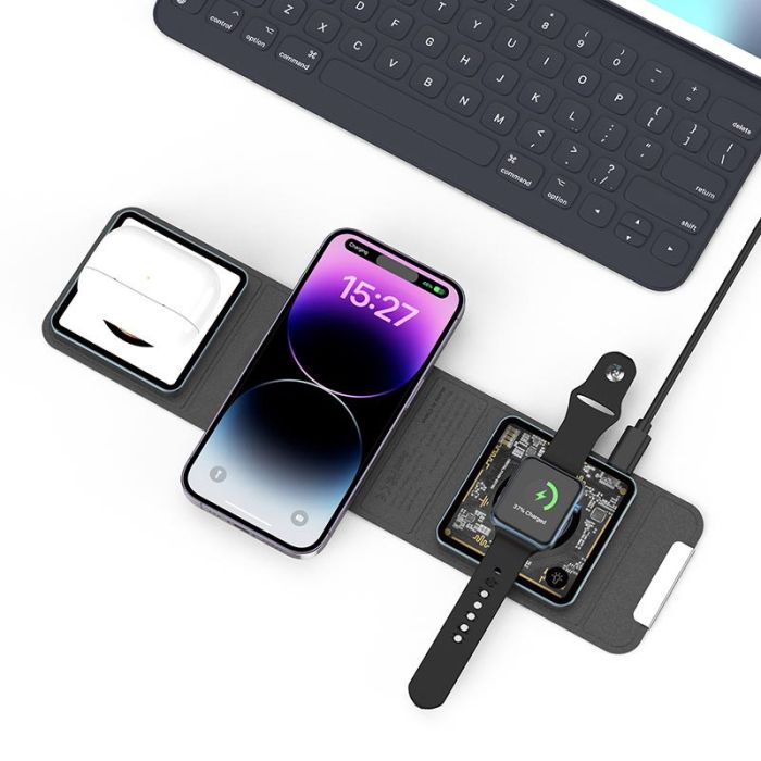 БЗП WIWU Wi-W001 3 in 1 wireless charger