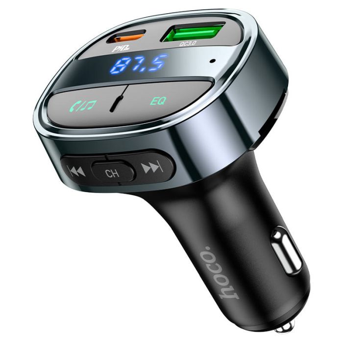 АЗП FM модулятор Hoco E70 PD30W+QC3.0 (1USB-A/1C)