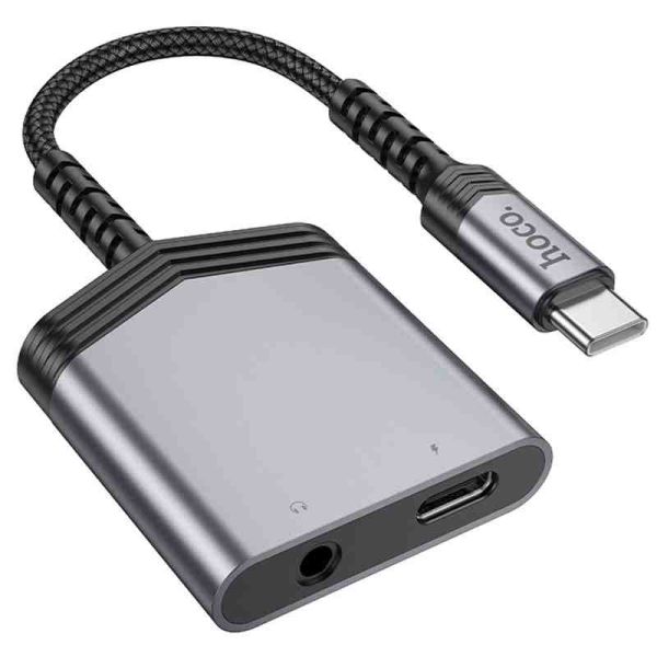 Перехідник Hoco LS39 Type-C to Type-C + 3.5mm
