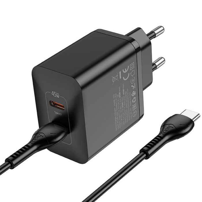 МЗП Hoco N35 Streamer PD45W (2USB-C) + кабель Type-C to Type-C