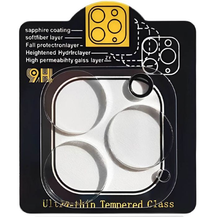 Захисне скло на камеру Full Block (тех.пак) для Apple iPhone 12 Pro (6.1")