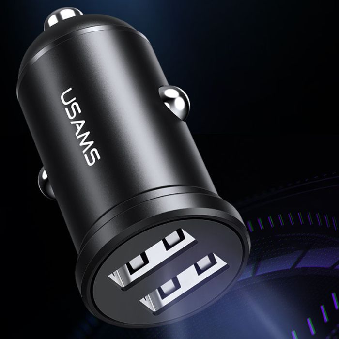 АЗП Usams US-CC114 C20 Mini 2.4A (2USB-A)