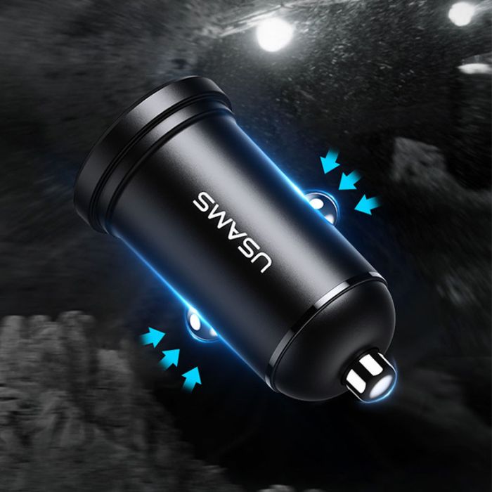 АЗП Usams US-CC114 C20 Mini 2.4A (2USB-A)