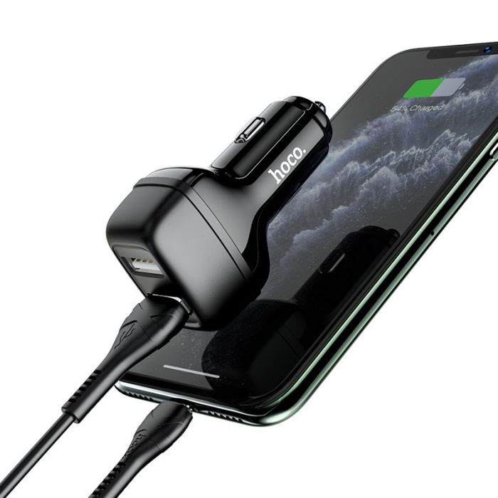 АЗП Hoco Z36 Leader 2.4A (2USB-A) + кабель USB to MicroUSB