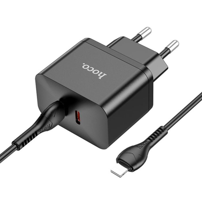 МЗП Hoco N29 PD35W (2USB-C) + кабель Type-C to Lightning
