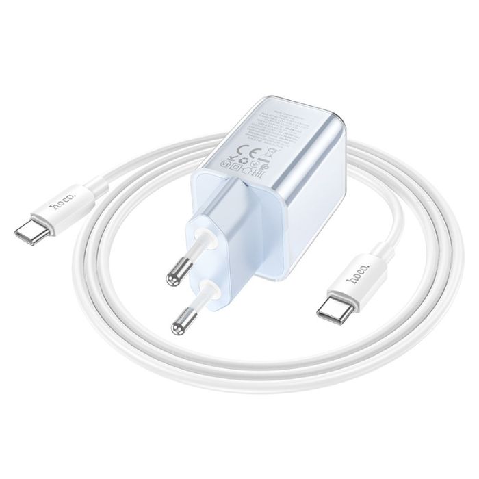 МЗП Hoco N46 Glorious PD20W+QC3.0 (1USB-A/1C) + кабель Type-C to Type-C