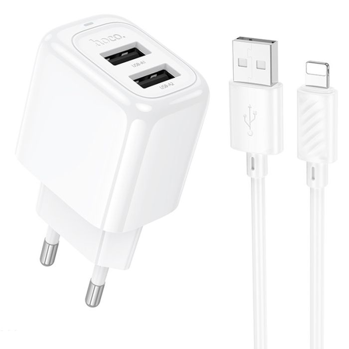 МЗП Hoco CS51A Surplus (2USB-A) + кабель USB to Lightning