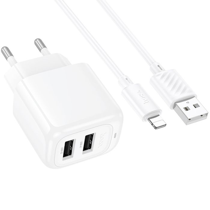МЗП Hoco CS51A Surplus (2USB-A) + кабель USB to Lightning