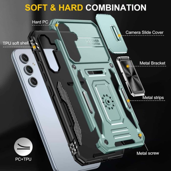 Ударостійкий чохол Camshield Army Ring для Samsung Galaxy A34 5G