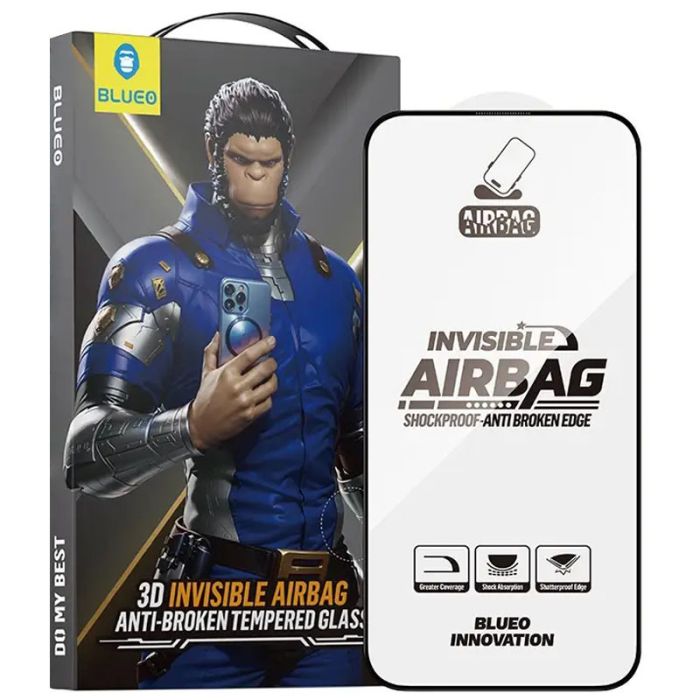Захисне 3D скло Blueo Invisible Airbag Anti-broken для Apple iPhone 15 Pro Max (6.7")