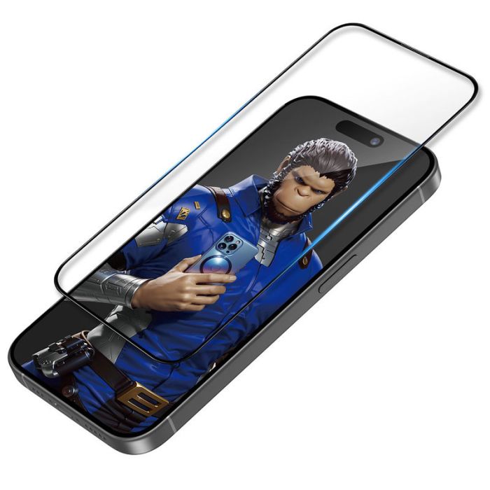Захисне 3D скло Blueo Invisible Airbag Anti-broken для Apple iPhone 15 Pro Max (6.7")