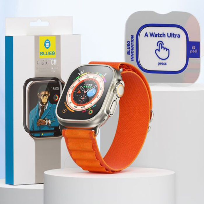 Захисне 2.5D скло Blueo Corning Gorilla Glass для Apple Watch Ultra / Ultra 2 49mm