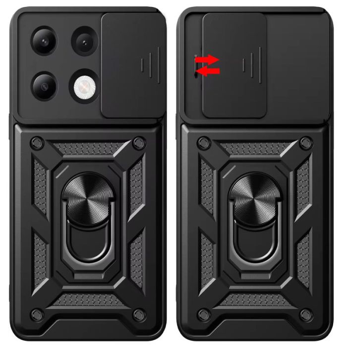 Ударостійкий чохол Camshield Serge Ring для Xiaomi Redmi Note 13 Pro 4G / Poco M6 Pro 4G