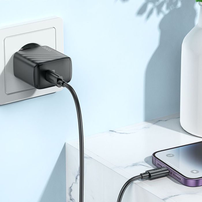 МЗП Hoco CS22A Value PD30W (1USB-C) + кабель Type-C to Lightning