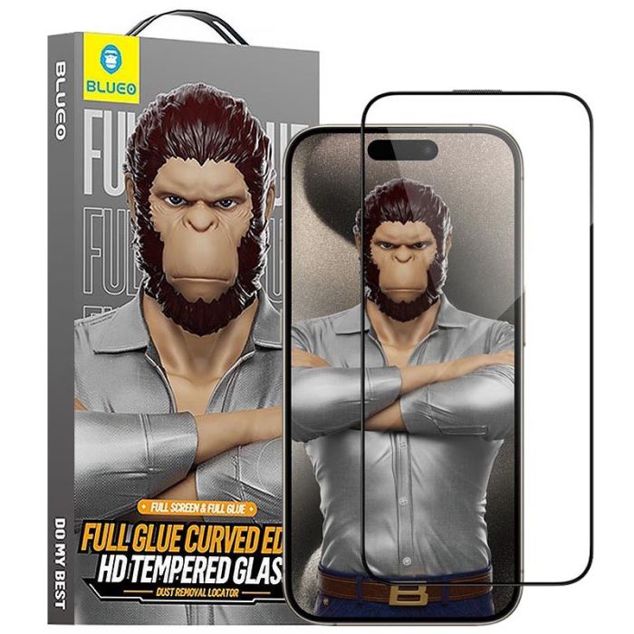 Захисне 3D скло Blueo Hot Bending для Apple iPhone 15 Pro Max (6.7")