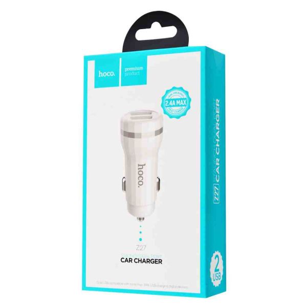АЗП Hoco Z27 Staunch 2.4A (2USB-A)