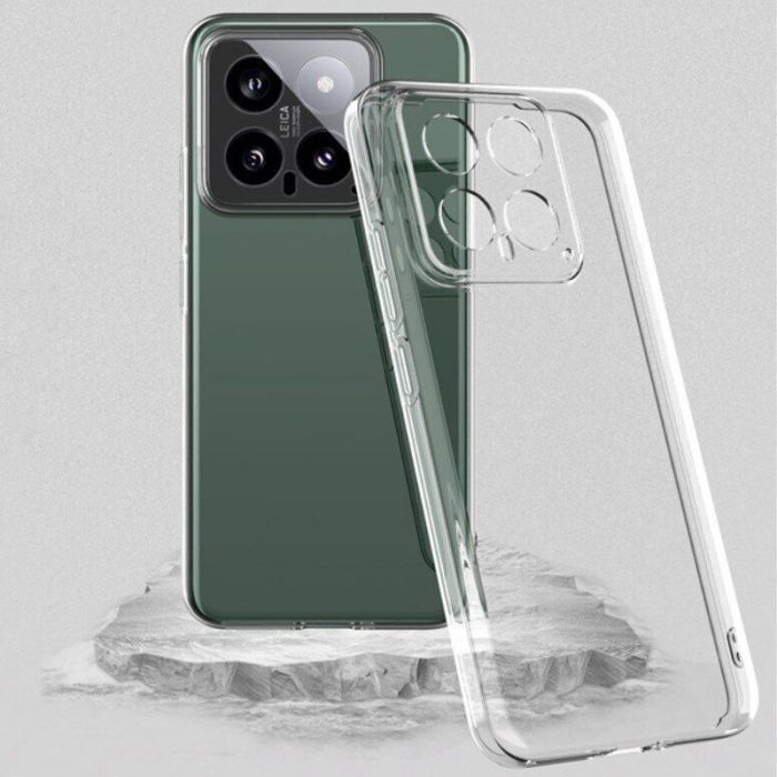 TPU чохол Epic Transparent 1,5mm Full Camera для Xiaomi 14 Pro