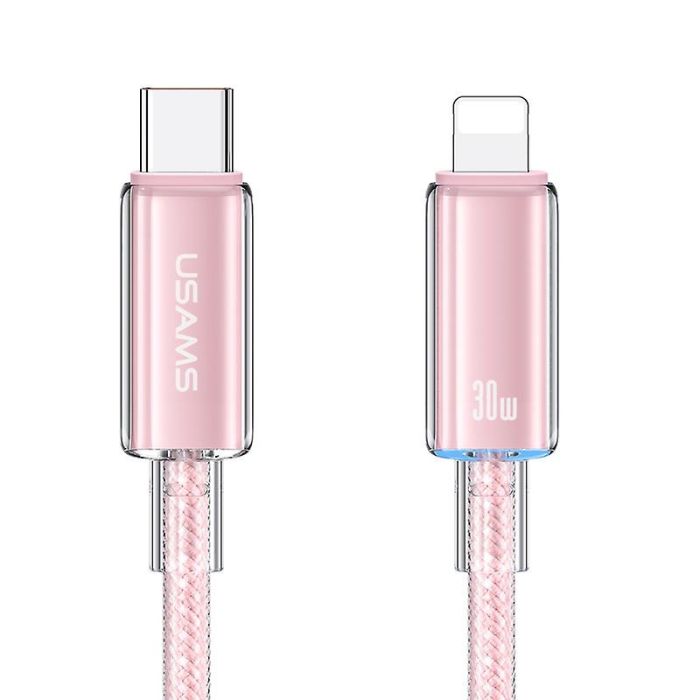 Дата кабель USAMS US-SJ659 Type-C to Lightning PD Cloud Series (1.2m)