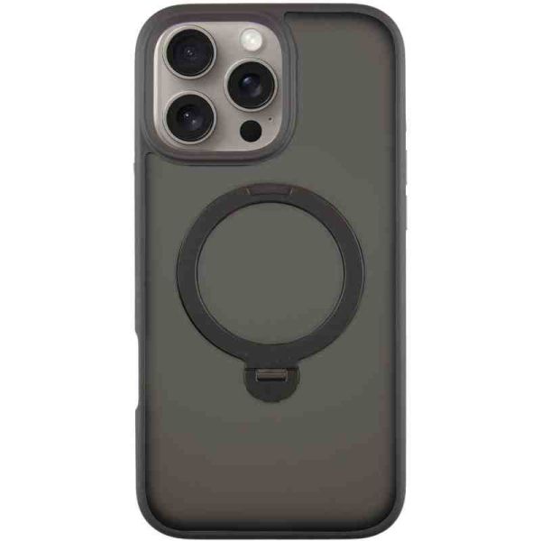 TPU+PC чохол Metal Buttons with MagSafe Colorful HQ Ring для Apple iPhone 16 Pro Max (6.9")