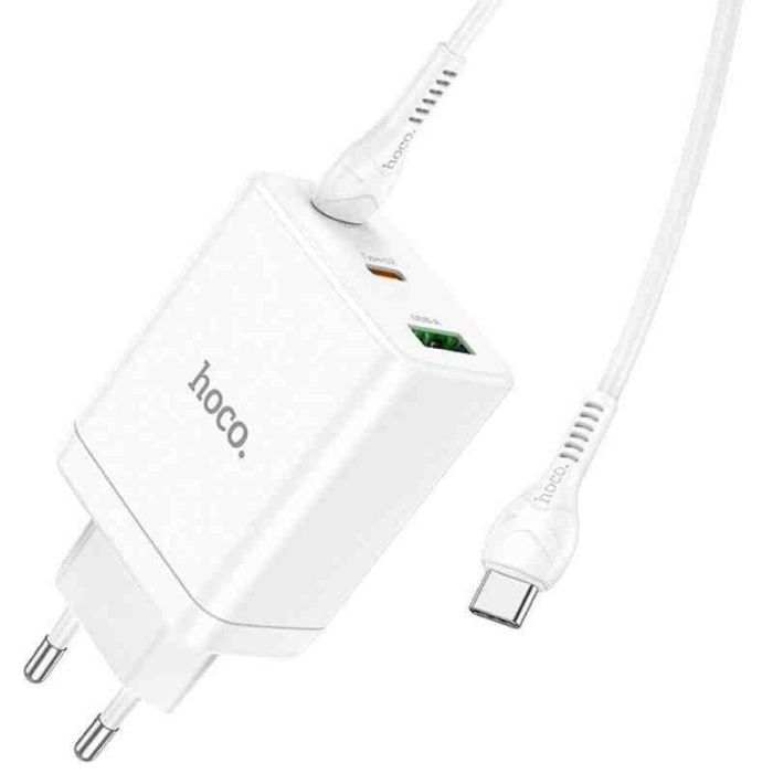 МЗП Hoco N33 Start PD35W (1USB-A/2C) + кабель Type-C to Type-C