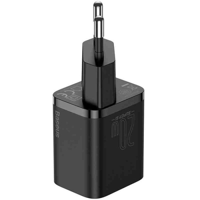 МЗП Baseus Super Si Quick Charger 20W (1USB-C) + кабель Type-C to Lightning (TZCCSUP-B)