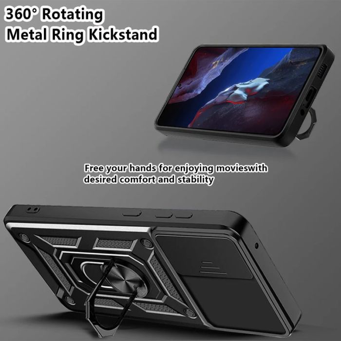 Ударостійкий чохол Camshield Serge Ring для Xiaomi Poco F5 Pro / Redmi K60 / K60 Pro