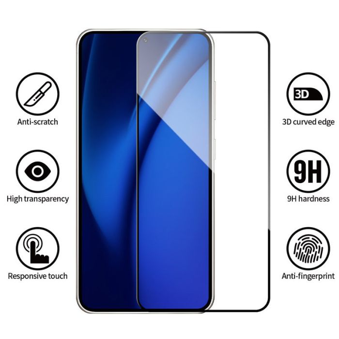 Захисне 2.5D скло Blueo Full Cover HD для Samsung Galaxy S23+