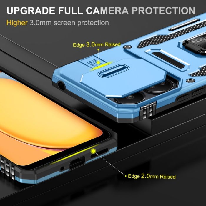Ударостійкий чохол Camshield Army Ring для Xiaomi Redmi 13C / Poco C65
