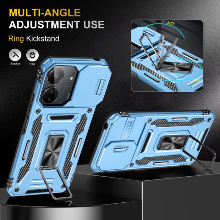 Ударостійкий чохол Camshield Army Ring для Xiaomi Redmi 13C / Poco C65