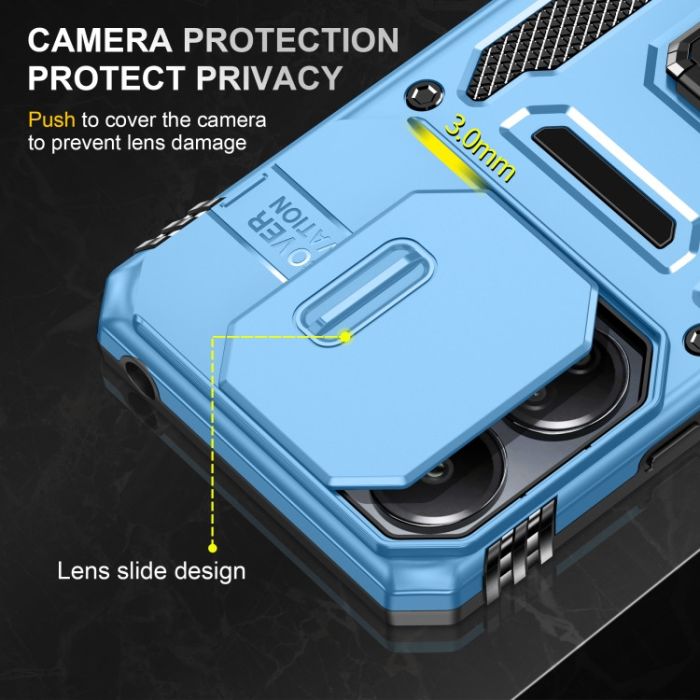 Ударостійкий чохол Camshield Army Ring для Xiaomi Redmi 13C / Poco C65