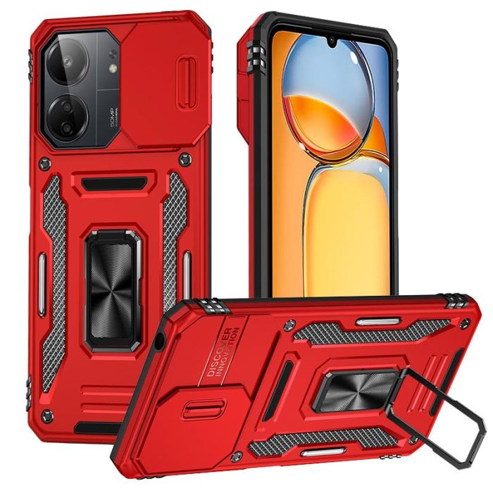 Ударостійкий чохол Camshield Army Ring для Xiaomi Redmi 13C / Poco C65