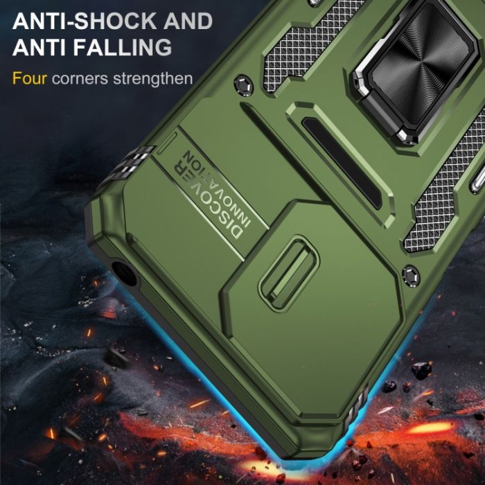 Ударостійкий чохол Camshield Army Ring для Xiaomi Redmi 13C / Poco C65