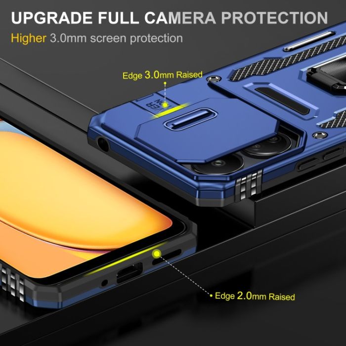 Ударостійкий чохол Camshield Army Ring для Xiaomi Redmi 13C / Poco C65