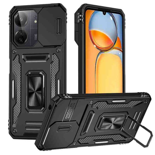 Ударостійкий чохол Camshield Army Ring для Xiaomi Redmi 13C / Poco C65