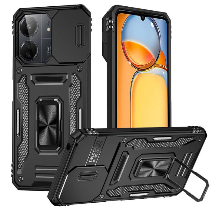 Ударостійкий чохол Camshield Army Ring для Xiaomi Redmi 13C / Poco C65