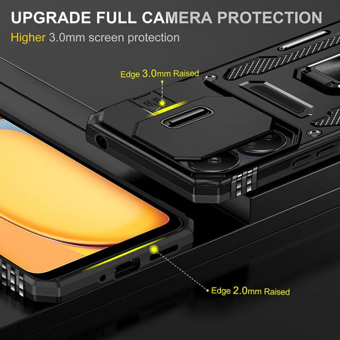 Ударостійкий чохол Camshield Army Ring для Xiaomi Redmi 13C / Poco C65