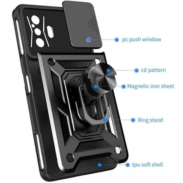 Ударостійкий чохол Camshield Serge Ring для Xiaomi Poco F4 GT