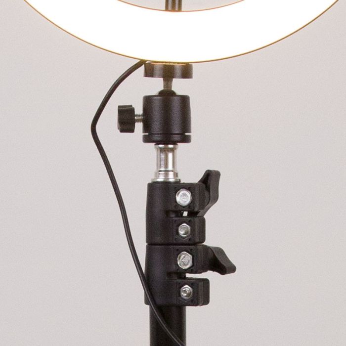 Кільцева світлодіодна LED лампа Flat Ring 10" + tripod 2.1m