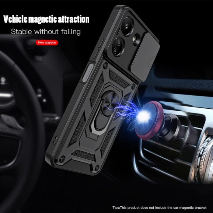 Ударостійкий чохол Camshield Serge Ring для Xiaomi Redmi 13C / Poco C65