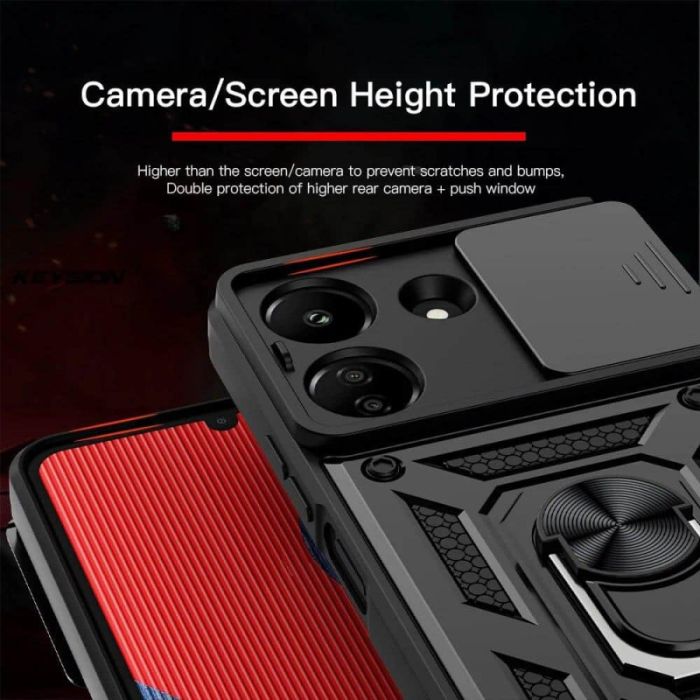 Ударостійкий чохол Camshield Serge Ring для Xiaomi Redmi 13C / Poco C65