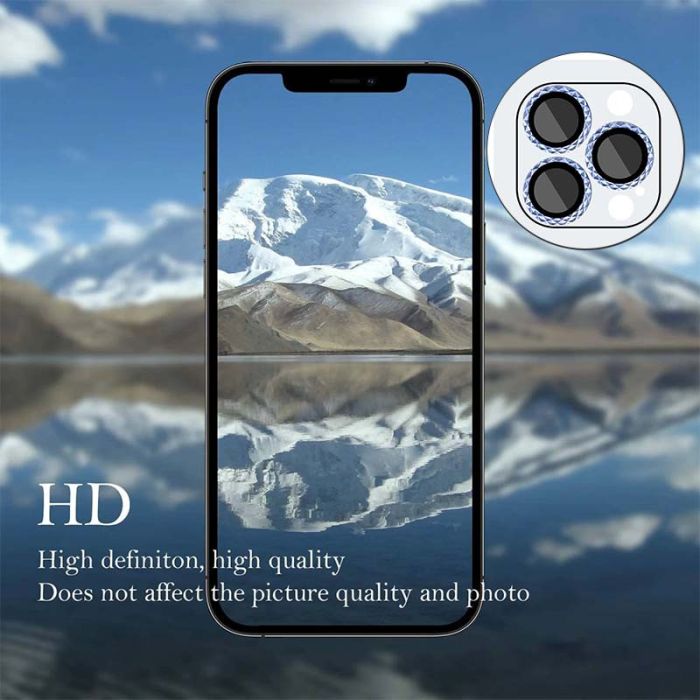 Захисне скло Metal Shine на камеру (в упак.) для Apple iPhone 13 Pro / 13 Pro Max