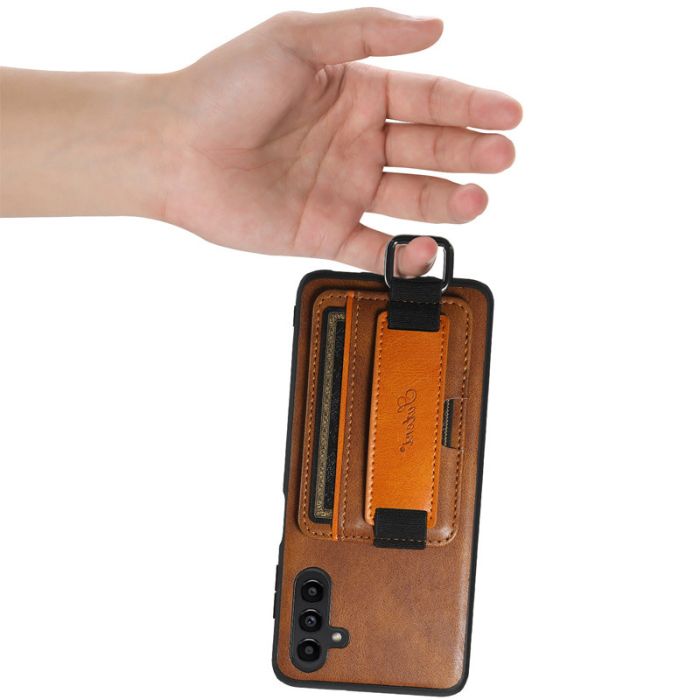 Шкіряний чохол Wallet case and straps для Samsung Galaxy S24+