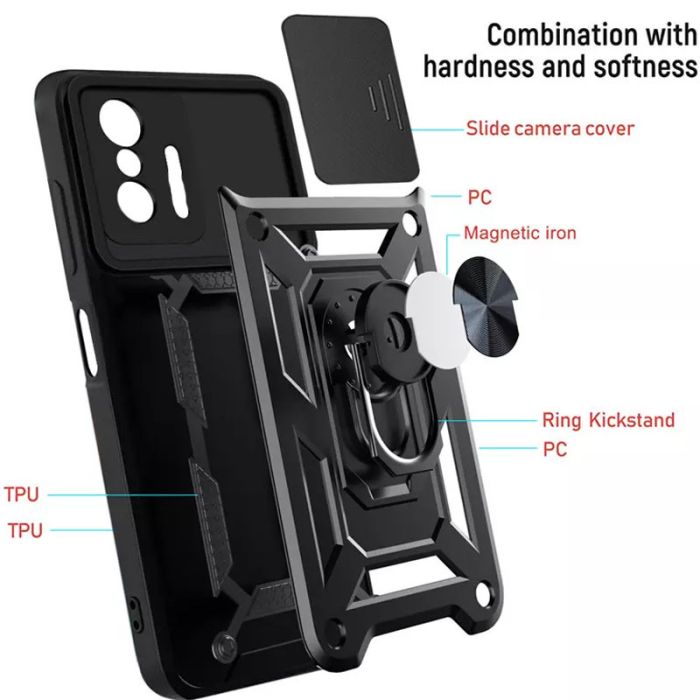 Ударостійкий чохол Camshield Serge Ring для Xiaomi 11T / 11T Pro