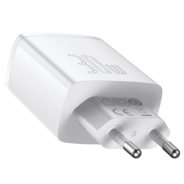 МЗП Baseus Compact Quick Charger 30W QC+PD (2USB-A/1C) (CCXJ-E)