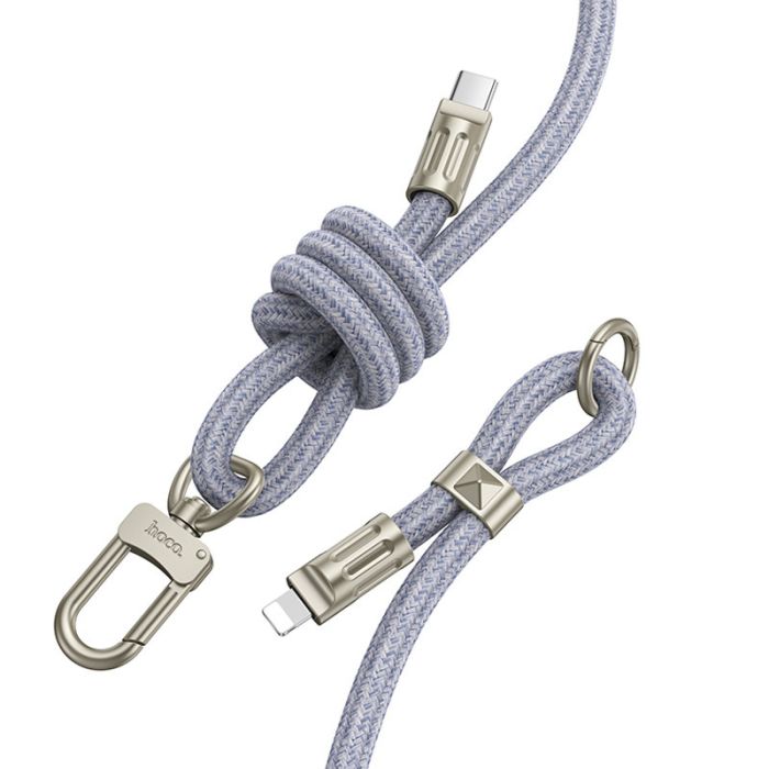 Дата кабель-шнурок Hoco GH7 Elegant Type-C to Lightning (1.8m)