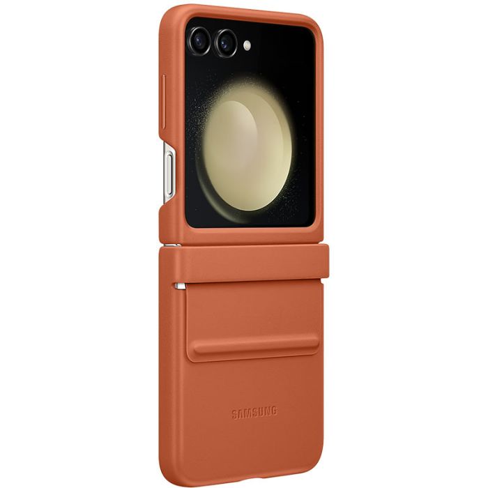 Шкіряний чохол Leather Case (AAA) для Samsung Galaxy Z Flip5