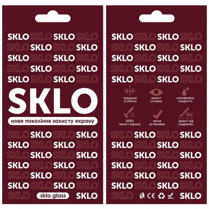 Захисне скло SKLO 3D для TECNO Camon 30 (CL6)
